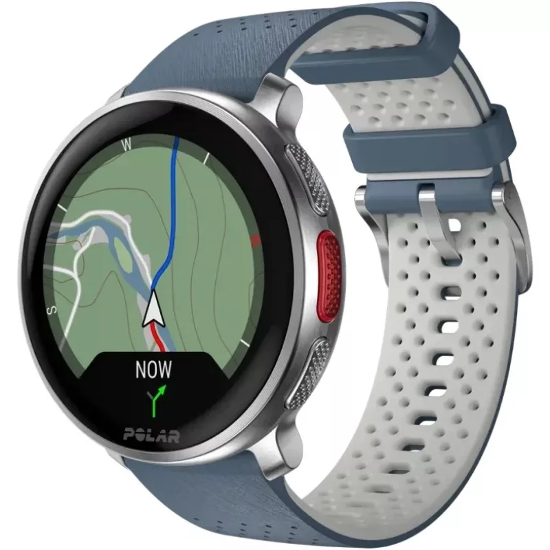 Polar Vantage V3 - Aliuminis - Sportinis laikrodis su dirželiu - Silikoninis - Ekranas 3,5 cm (1,39 col.) - 32 GB - Bluetooth - 57 g - dangaus mėlyna (900108892)