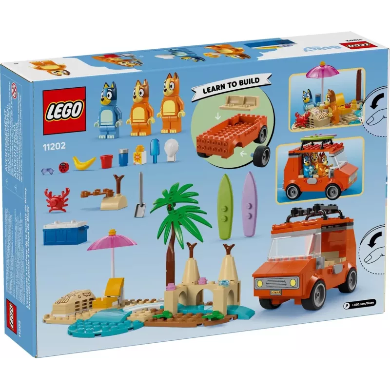 LEGO Bluey Blue Car Family Trip 11202 – žaidimų rinkinys šeimos kelionei