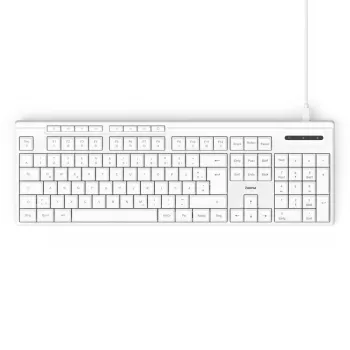 Laidinė klaviatūra Hama CK-200 USB, balta