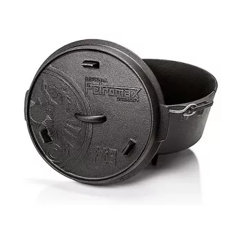 Petromax FT12 apvali ketaus krosnelė kepimo skarda, tinka duonai ir mėsai, 15 kg