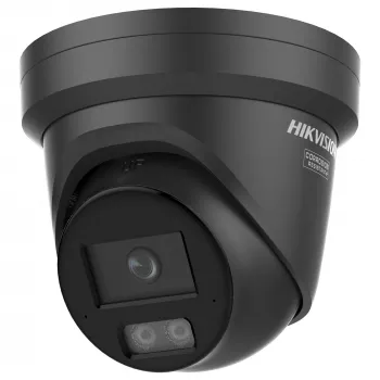 Hikvision 4 MP Smart Hybrid Light su ColorVu fiksuotas kupolas - JUODA (DS-2CD2347G3-LI2UY(2.8mm)(JUODA))