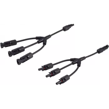 shiverpeaks ®-PV4 T-Adapter kabelių rinkinys, 3/1, 6mm², juoda/juoda, 30cm (BS02-21053)
