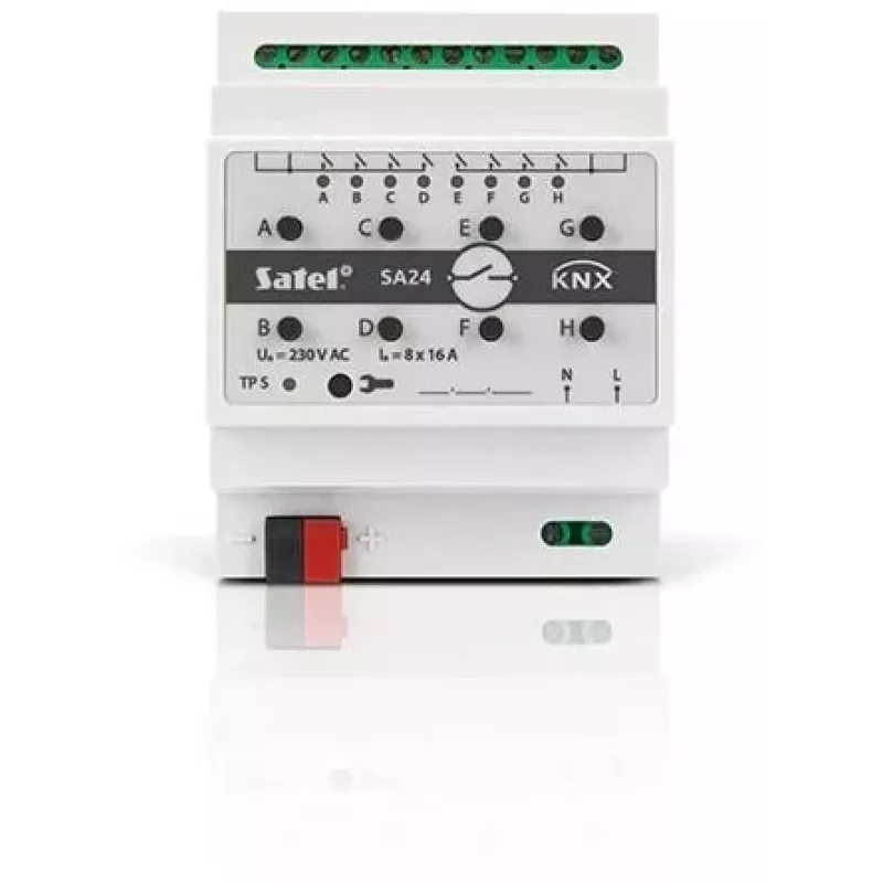 Jungiklio pavara Satel KNX-SA24 8 kanalų DIN bėgelis 3680 W