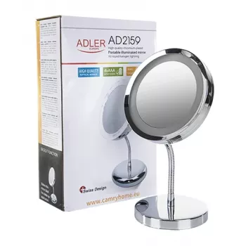 Laisvai pastatomas veidrodis su LED apšvietimu Adler AD 2159