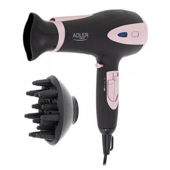 Plaukų džiovintuvas Adler AD 2248b ION, 2200 W, juodas/rožinis