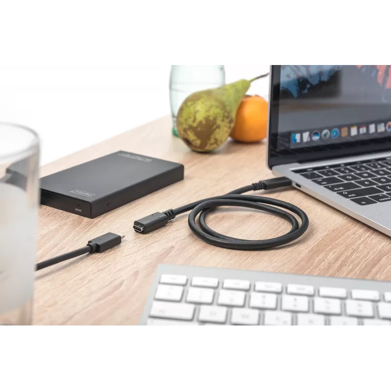 USB tipo C ilginamasis kabelis Digitus AK-300210-007-S 0,7 m
