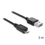 USB laidas DeLOCK EASY-USB 2.0-A – USB 2.0 micro-B 3 m