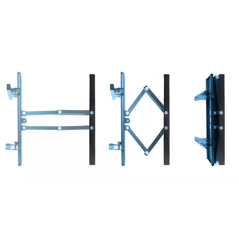 Sieninis TV laikiklis Esperanza TITAN 26–70 colių (66–177,8 cm), pakreipimas ±15°, pasukimas 120°, VESA iki 400×400, maks. apkrova 55 kg, juodas