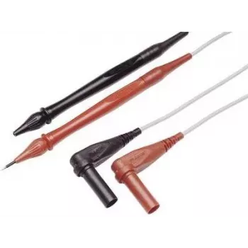 Fluke TL40 – matavimo zondų laidas – juoda, pilka, raudona – CAT II – 7,6 cm – silikonas – 600 V (1590606)