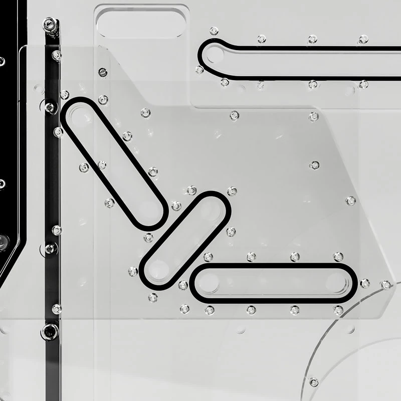 Singularity Computers Spectre 2.0 Elite Kit šoninis skirstytuvas - juodas