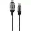 Goobay Ethernet-Cable USB-C 3.1 į RJ45 Slim 3 m - jungia maršrutizatorių, modemą (74404)