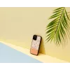 Apsauginis dėklas Man and Wood iPhone 12 mini – rožinė gėlė ant juodo