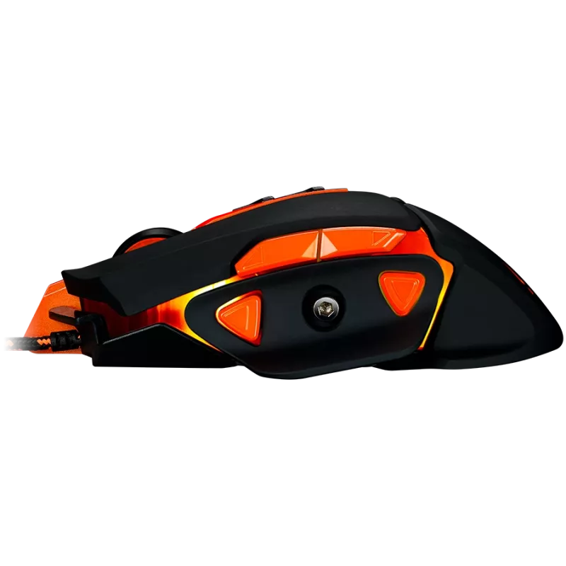 CANYON pelė Hazard GM-6 LED laidinė juoda oranžinė