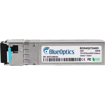 SFP28 siųstuvas-imtuvas BlueOptics BO04Q27640DIN 25GBASE-BX-U 25Gbps 40 km