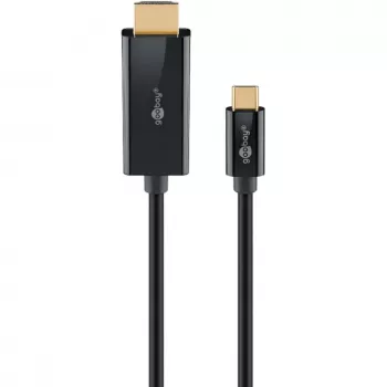 Goobay USB-C į HDMI laidas 4K 60 Hz 1 m juodas 75696