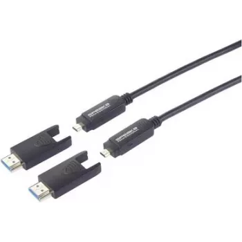 SpeaKa Professional HDMI šviesolaidinis kabelis HDMI-A kištukas – HDMI-Micro-D (SP-13597808)