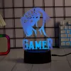 LED stalinė lempa MANTA SNL122RGB RGB 3D šviesos dekoracija, keičiama spalva, USB maitinimas