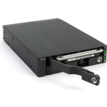 FANTEC MR-25DUAL – mobilus diskų dėklas 2,5 colio (6,4 cm) SATA 6Gb/s / SAS 6Gb/s juodas