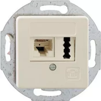 Kištukinis lizdas Rutenbeck 13310301 Baltas IP20 125V 1A
