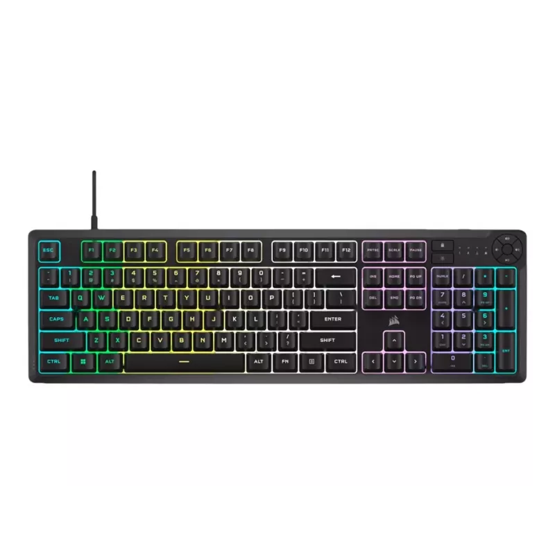 Mechaninė klaviatūra CORSAIR K55 CORE RGB juoda