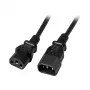 EFB-Elektronik ilginimo maitinimo laidas C14 180° - C13 180°, juodas, 3,0 m, 3 x 1,00 mm²