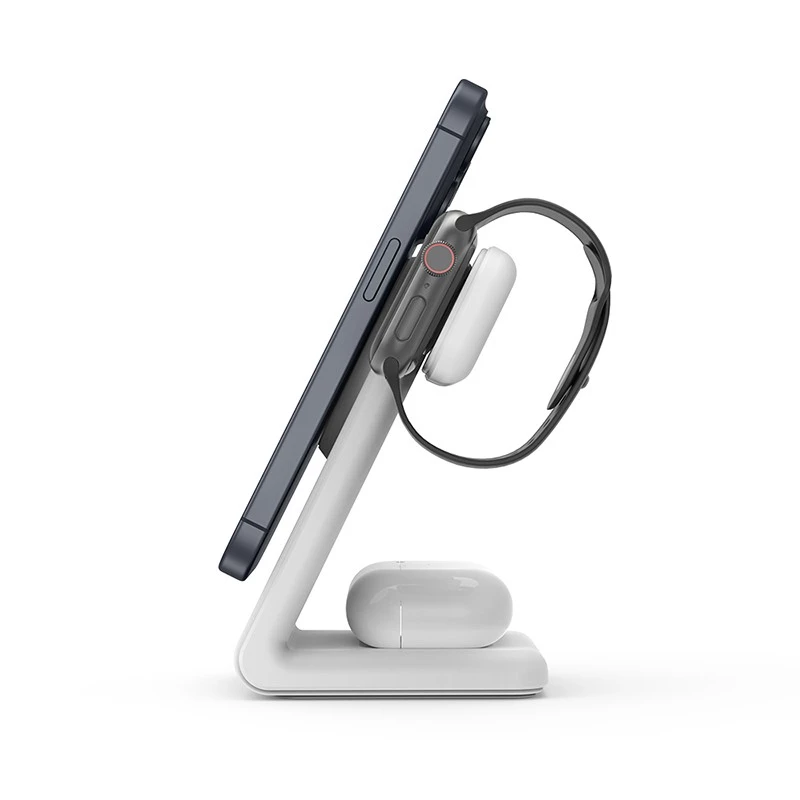 Belaidis įkroviklis 3v1 MagSafe, skirtas iPhone, Apple Watch ir AirPods, Crong