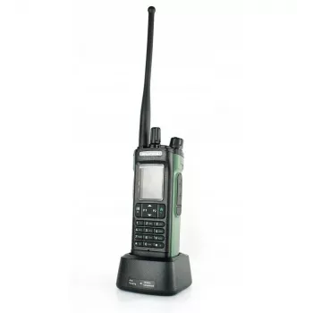 Nešiojama racija Baofeng DM-32E – VHF 144–146 MHz, UHF 430–440 MHz, AIRBAND RX 108–136 MHz, 2200 mAh, DMR/FM, GPS+APRS