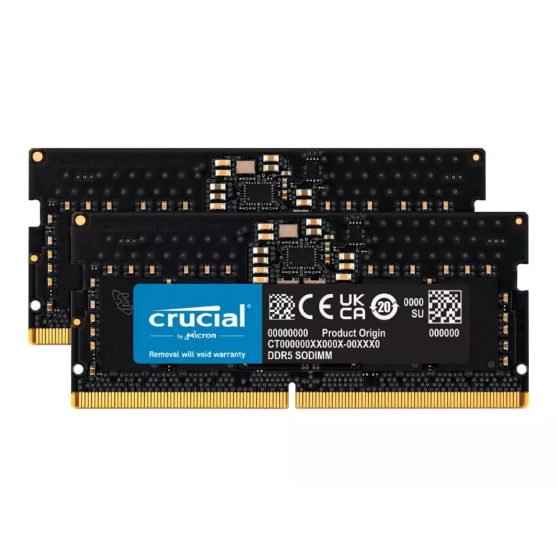 Micron Crucial - DDR5 - Kit - 16 GB: 2 x 8 GB - SO DIMM 262-PIN