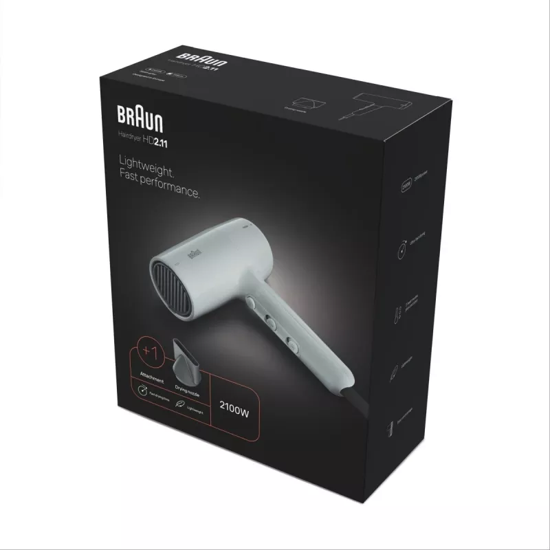 Plaukų džiovintuvas Braun BRHD211E 2200W su jonine technologija