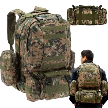 Karinė kuprinė Extralink Military Backpack Tactical 4-in-1 50L MIL-668