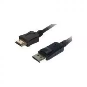 Vaizdo kabelio adapteris Helos 118881 10 m DisplayPort HDMI juodas