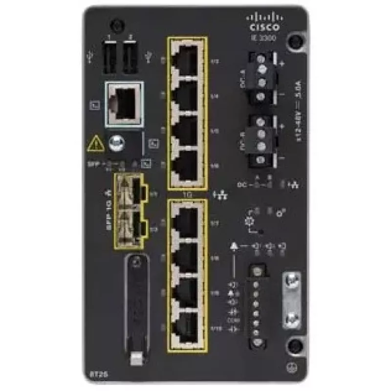Valdomas jungiklis Cisco Catalyst IE-3300-8T2S-E L2 Gigabit Ethernet 8 prievadų