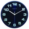 NeXtime klok Dash Blue 3053bl, 35 cm skersmens, sieninis, mėlynas