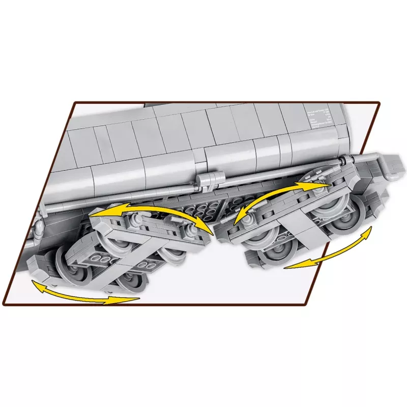 Statybiniai blokeliai COBI Kriegslokomotive Baureihe 52, 2476 dalių