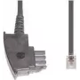 Telefono laidas e+p T 170/3 3 m skaidrus juodas