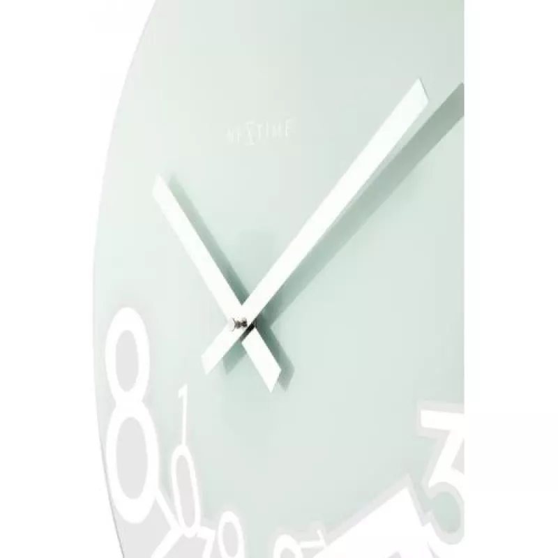 NeXtime klok 8115 Dropped, Ø43 cm, sieninis, sidabrinis