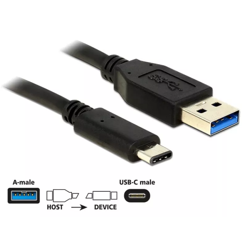 USB laidas DeLOCK 1m USB3.1-C / USB3.1-A 83870