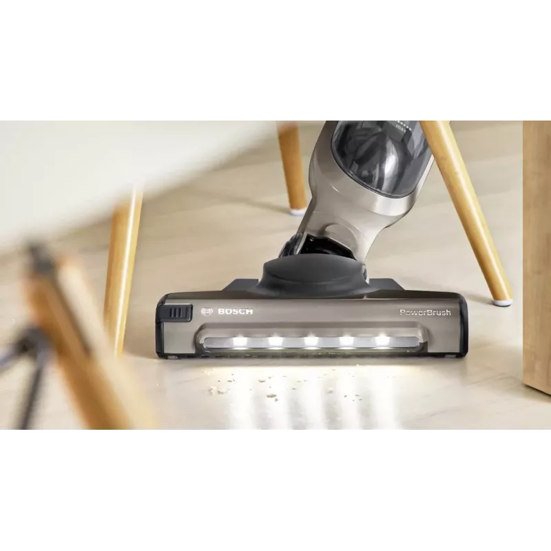 Bosch BBH3ALL23 belaidis 2-in-1 šluotinis siurblys, kamerinis, 0,4 l, šampano/spalvotas metalas