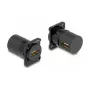 DeLOCK D-Type modulis HDMI lizdas-lizdas 90° kampu juodas