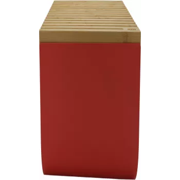 Alessi BG03 R Mattina dėžė duonai, plienas, bambuko mediena, raudona, vienas dydis (BG03 R)