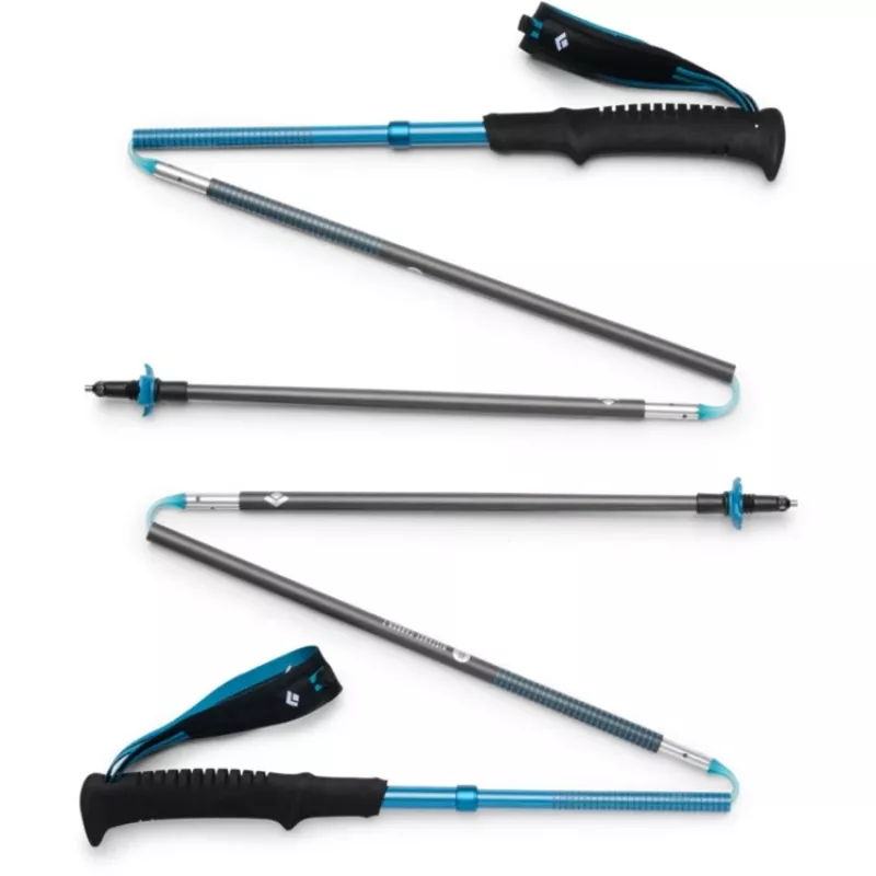 Trekkingo lazdos Distance Carbon Z, Fitness Device antracito/mėlyna, 1 pora, 105 cm