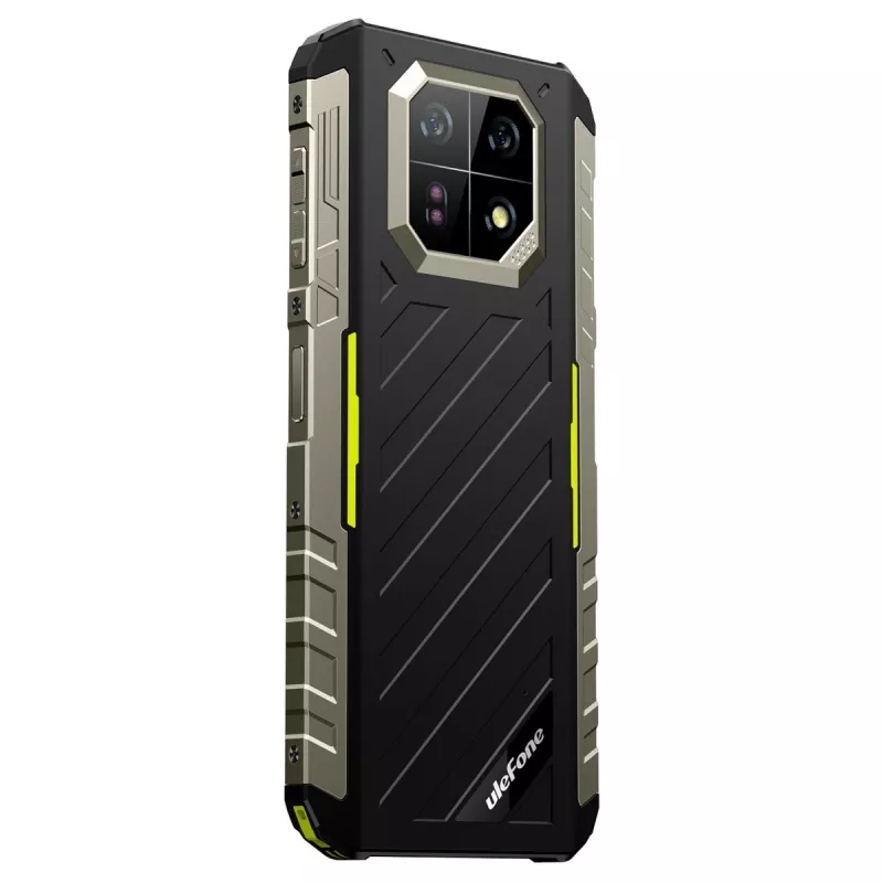 UleFone Armor 22 4G išmanusis telefonas, 9GB RAM, 128GB atmintis, IP69K, žalias