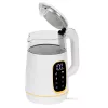 Elektrinis virdulys Adler AD 1305WG – 1,7 l, 2200 W, stiklas/plastikas, baltas/auksinis/permatomas