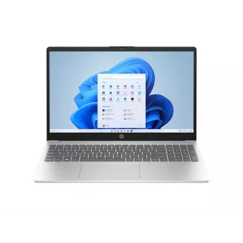 Nešiojamas kompiuteris HP 15-fc0043ny – Ryzen 3 5425U, 15,6 colio FHD, 8 GB DDR4, 256 GB SSD, Vega 6, Windows 11, sidabrinis