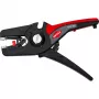 Automatiniai vielos nuėmimo replės KNIPEX PreciStrip16, juoda/raudona, su integruotu vielos pjaustytuvu
