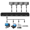 Qoltec 51799 Aktyvus HDMI skirstytuvas 4 x HDMI 4K x 2K | 6Gb/s | 60Hz