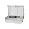 MikroTik netPower 16P jungiklis – 16 Gigabit Ethernet prievadų su PoE ir 2 SFP+ 10G prievadais, lauko naudojimui