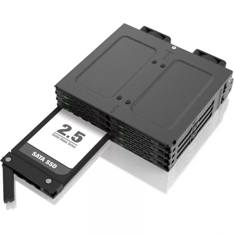 Mobilus krepšelis Icy Dock MB038SP-B 8x 2,5 inch SATA/SAS diskams, 1x 5,25 inch lizdui