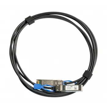Tinklo kabelis MikroTik XS+DA0001 SFP/SFP+/SFP28 InfiniBand 1 m Juodas