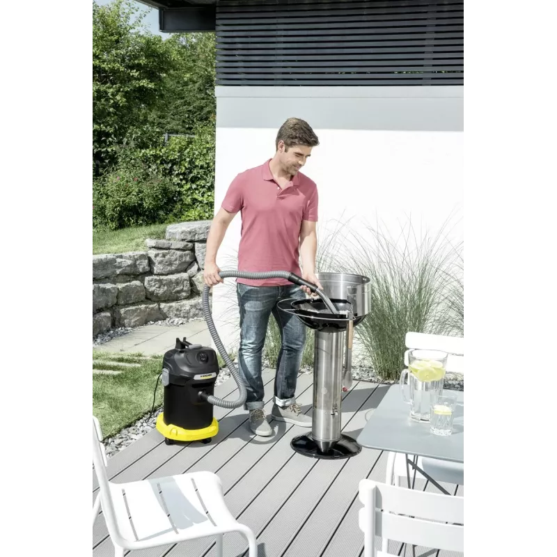Sausas dulkių siurblys Karcher AD 4 Premium – 17 L, 600 W, be maišelio, metalinė žarna, chromuotas vamzdis